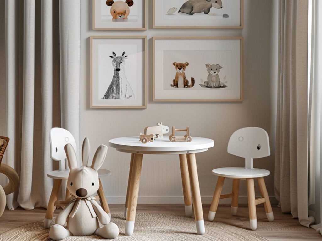 Najlepsze stoły dziecięce do wnętrz w stylu skandynawskim
