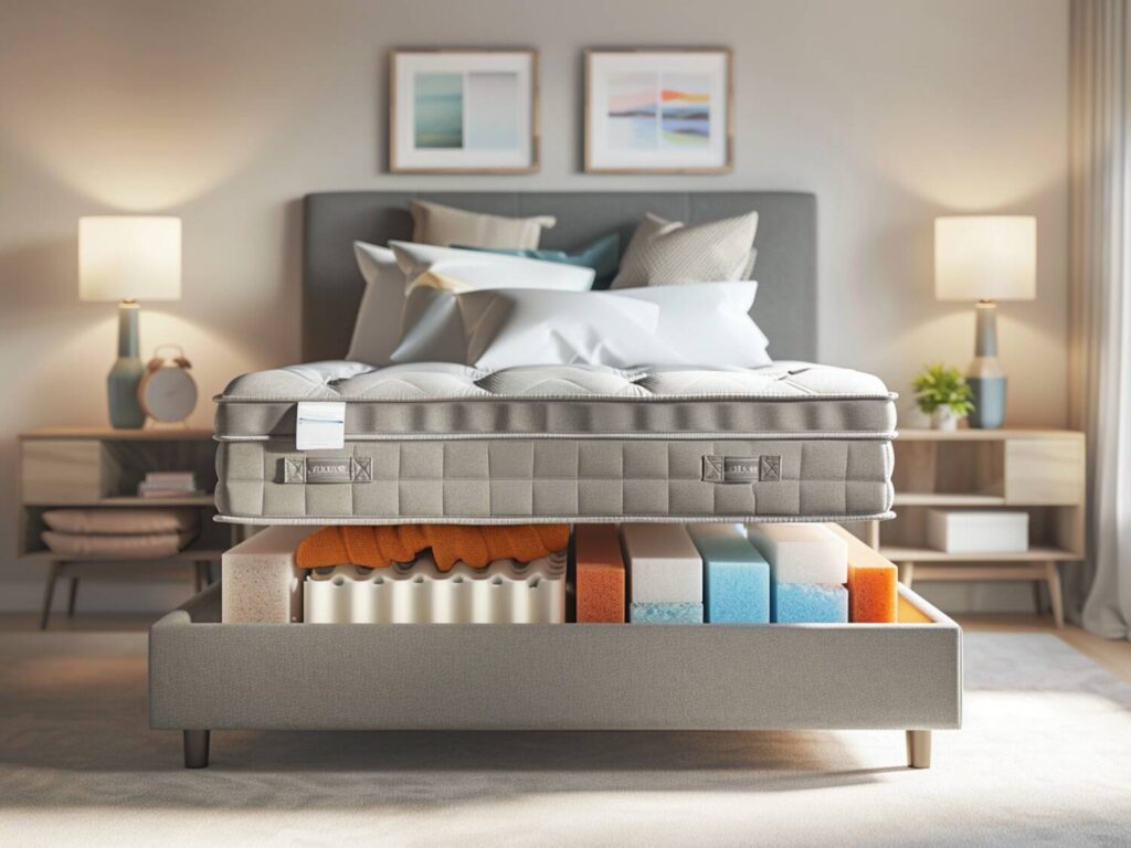 Łóżka kontynentalne z materacami hybrydowymi – co je wyróżnia