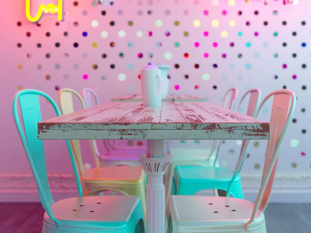 Jak dopasować stoły rustykalne do przestrzeni jadalnych w stylu retro