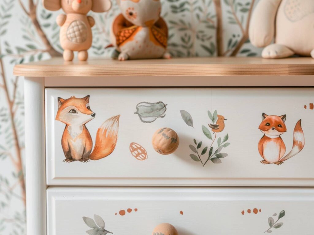 Najlepsze komody dziecięce z motywami inspirowanymi naturą