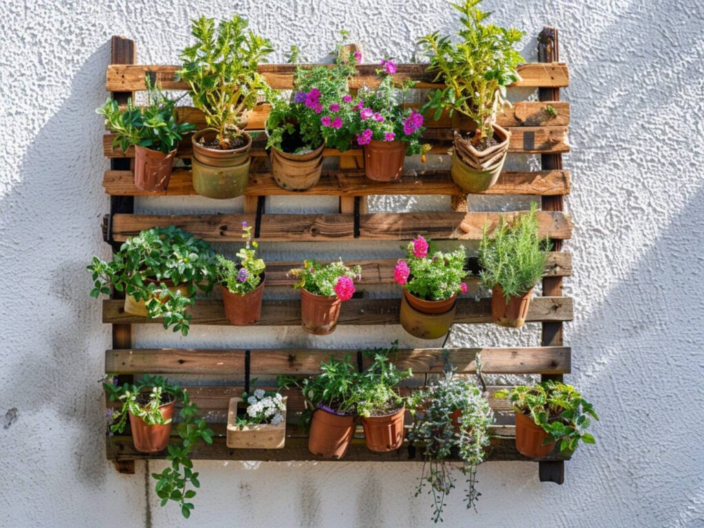 Jak zrobić regał na rośliny z drewnianych palet