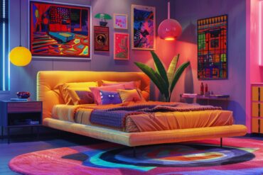 10 inspiracji na sypialnie w stylu retro z aksamitnymi meblami