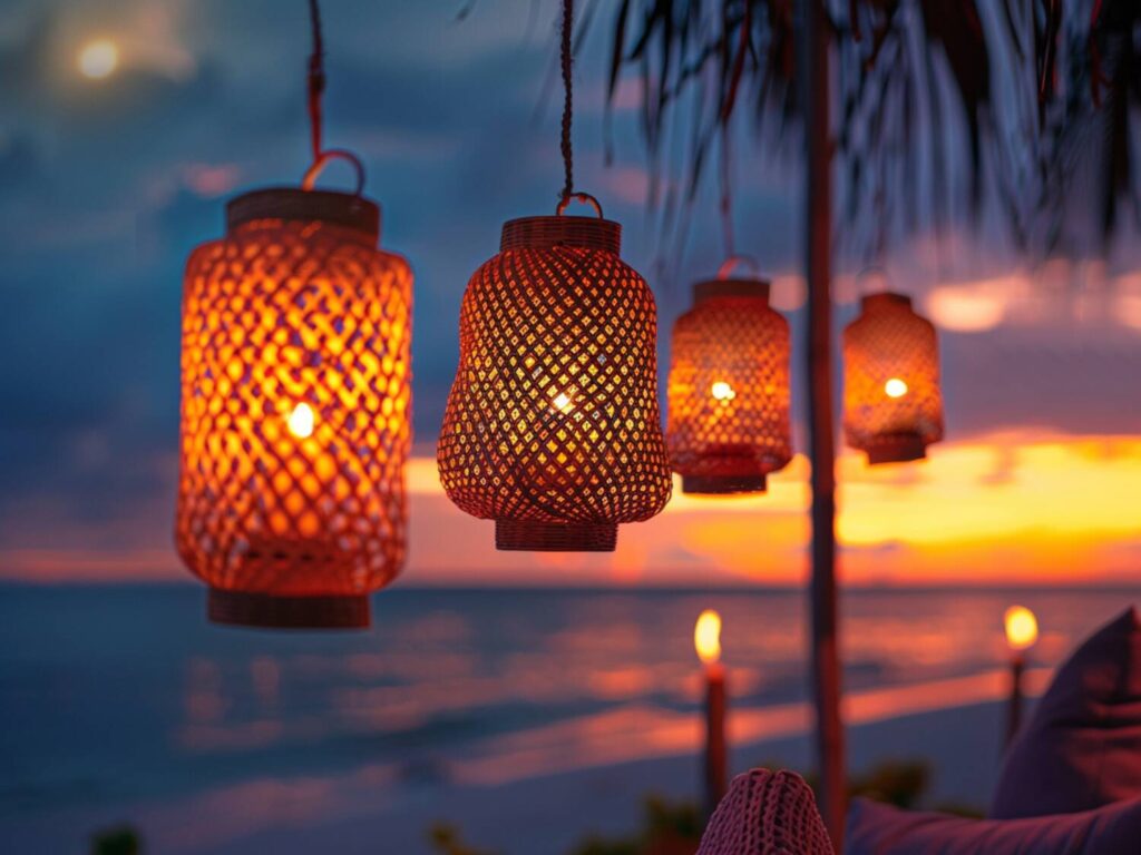 Jakie lampy solarne najlepiej sprawdzą się w przestrzeniach nad wodą w stylu tropikalnym