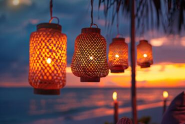 Jakie lampy solarne najlepiej sprawdzą się w przestrzeniach nad wodą w stylu tropikalnym