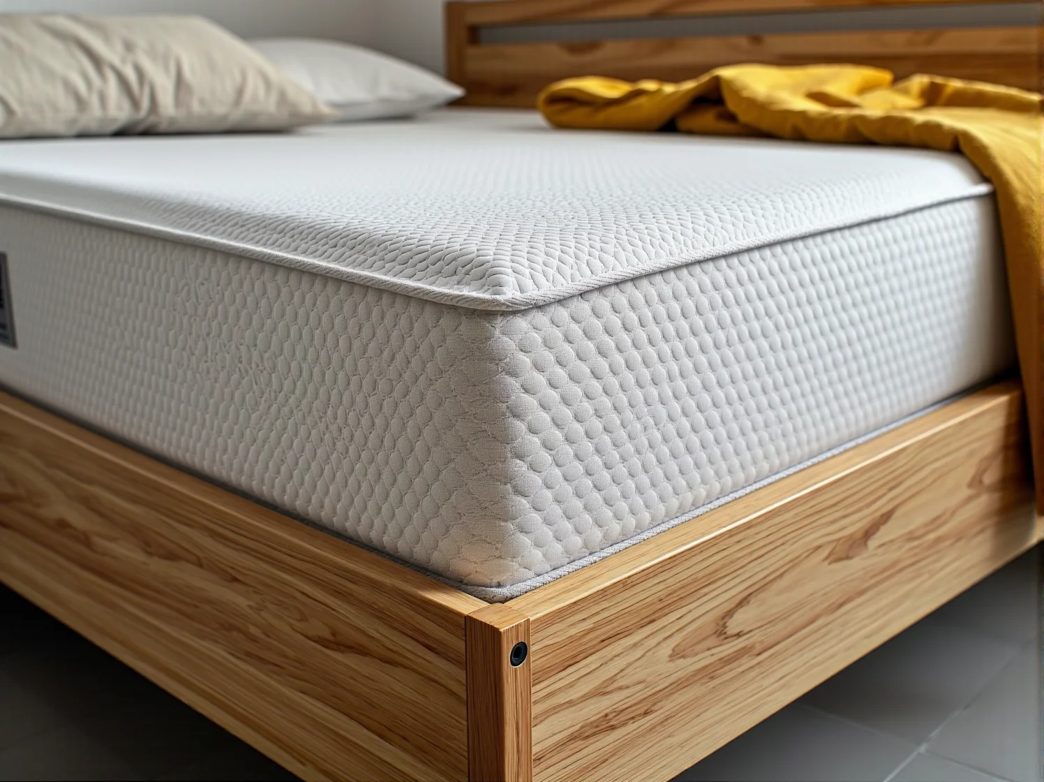 Bezpieczny materac piankowy z właściwościami antyalergicznymi.