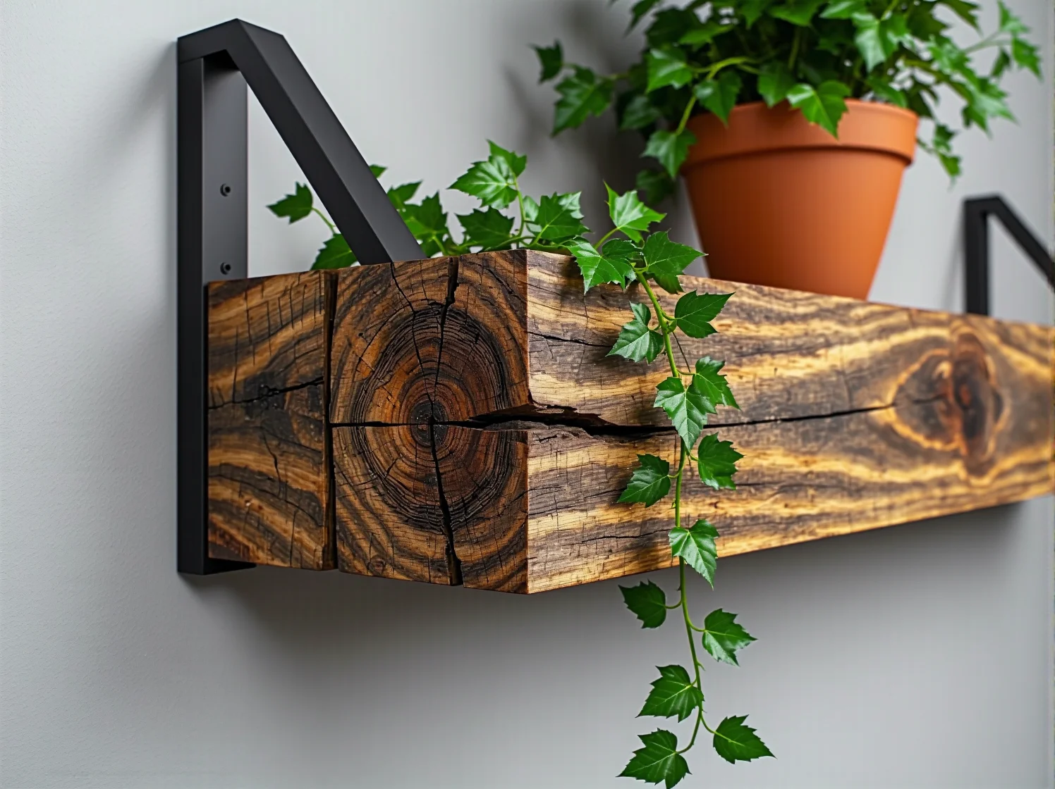 Narzędzia i stare deski przygotowane do budowy regału.