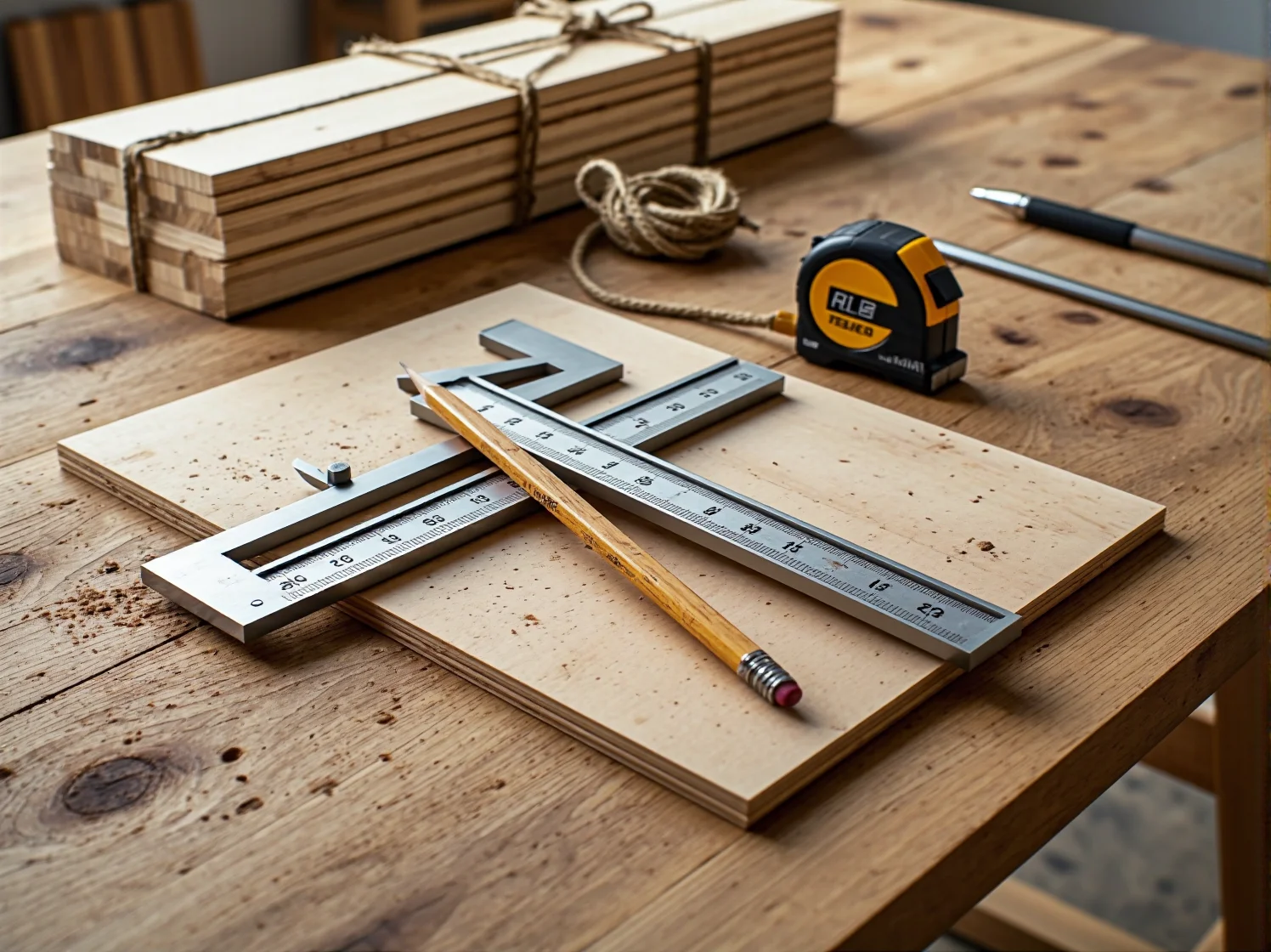 Narzędzia pomiarowe niezbędne przy tworzeniu mebli z drewna