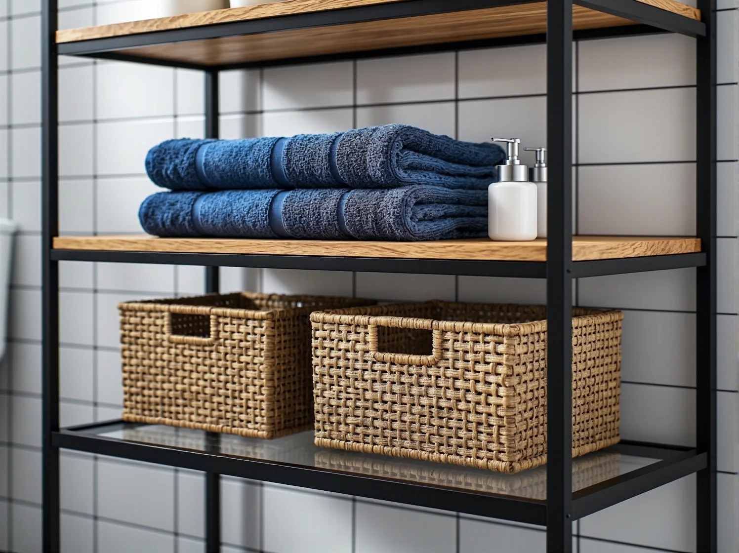 Odporny na wilgoć bambusowy regał do łazienki idealny na akcesoria i rośliny