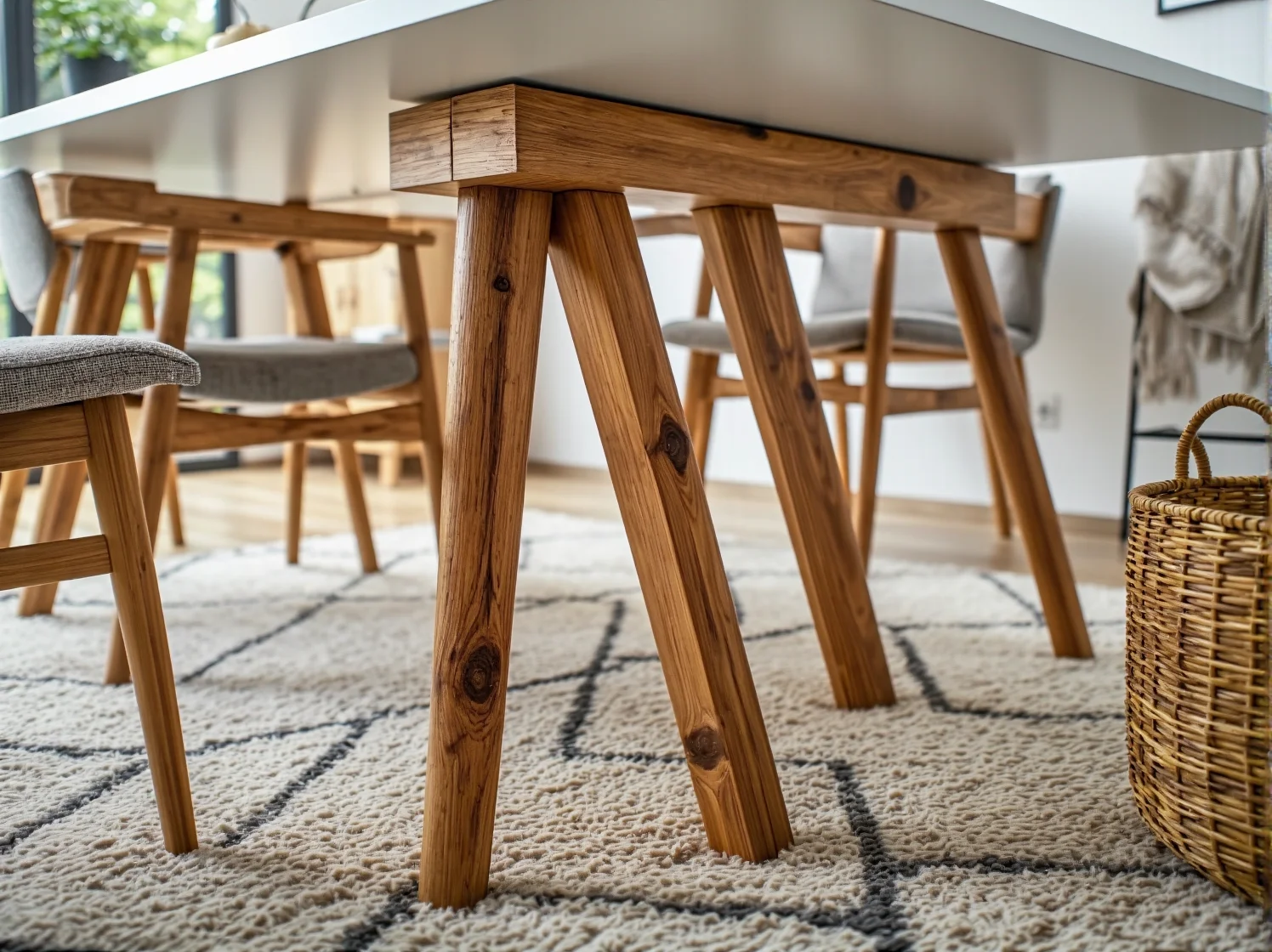 Pielęgnacja i olejowanie drewnianego stołu w stylu skandynawskim