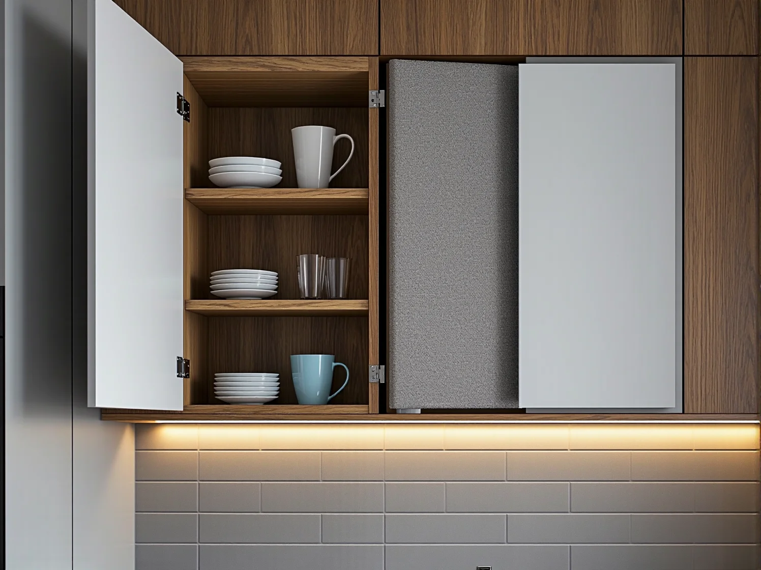 Inteligentne planowanie małej kuchni z wykorzystaniem nowoczesnej szafki narożnej.