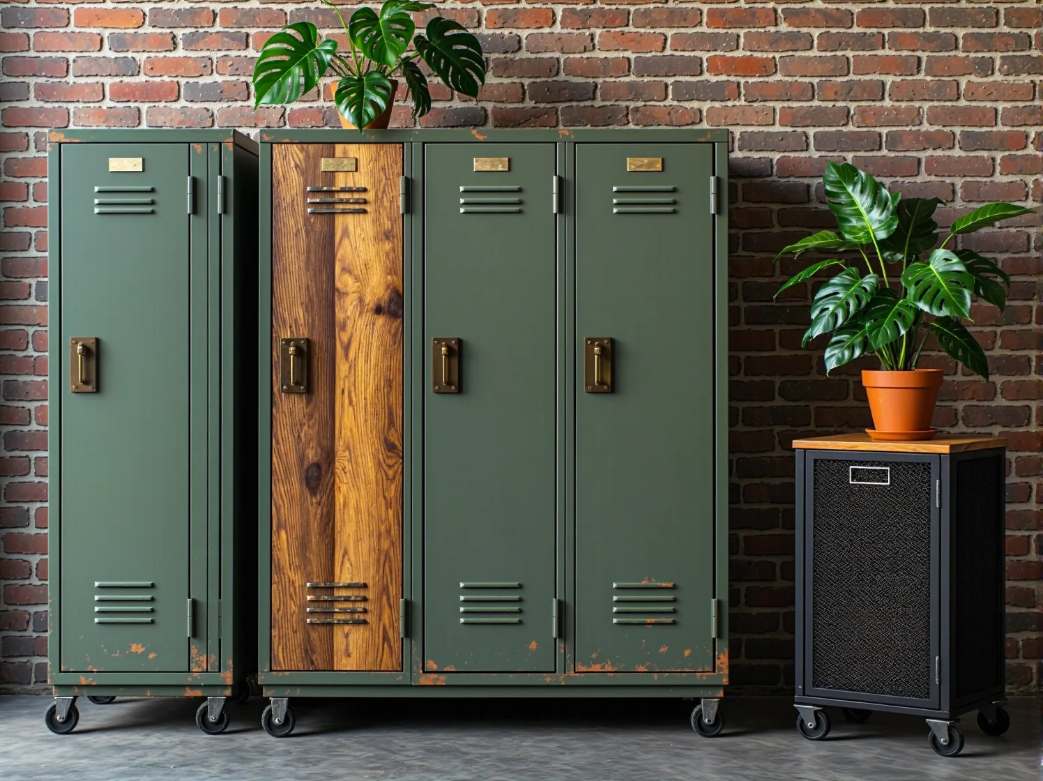 Strefa relaksu w coworkingu z wygodnymi kanapami i industrialnymi dodatkami